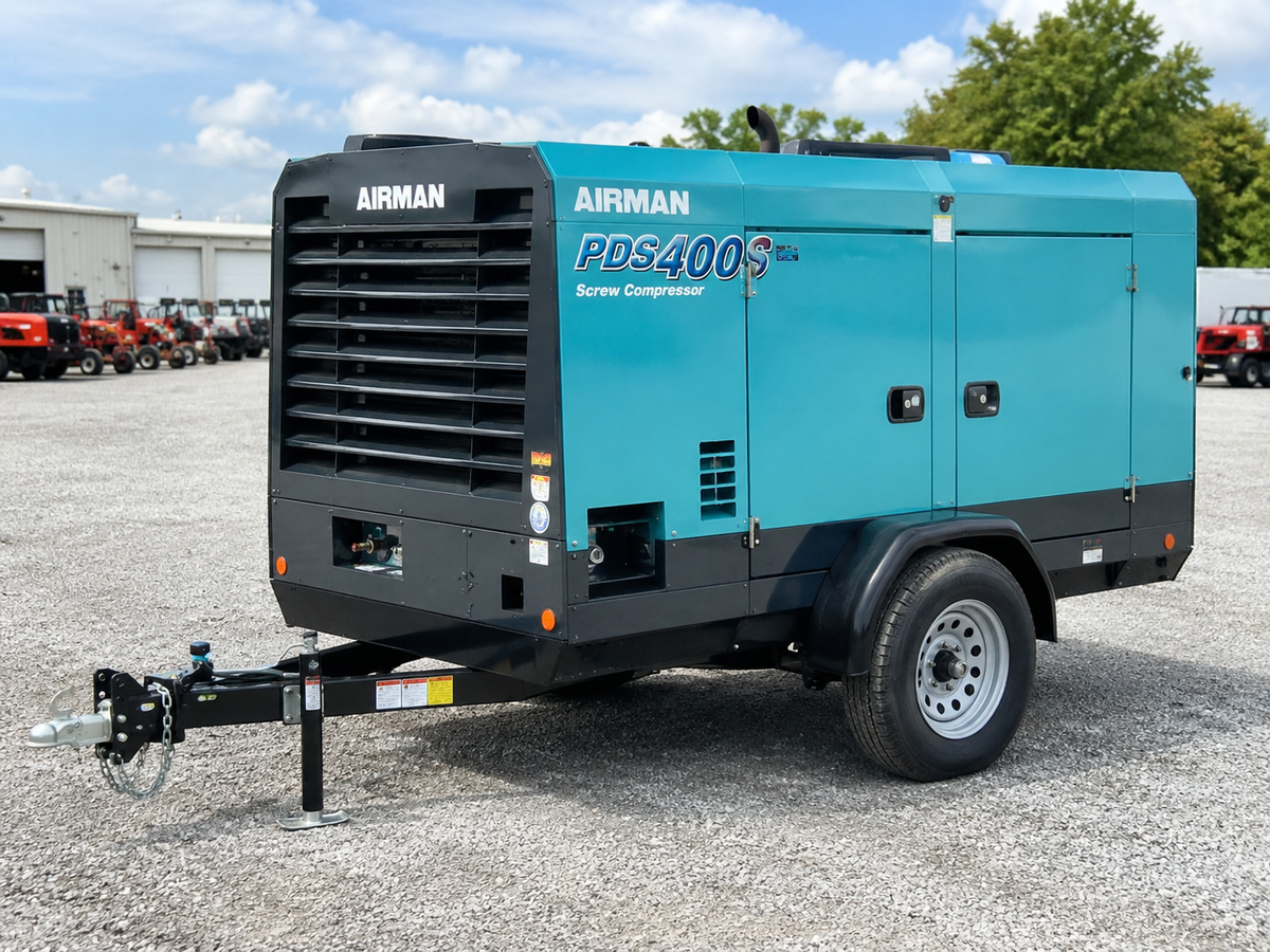 Airman 400cfm compressor towable