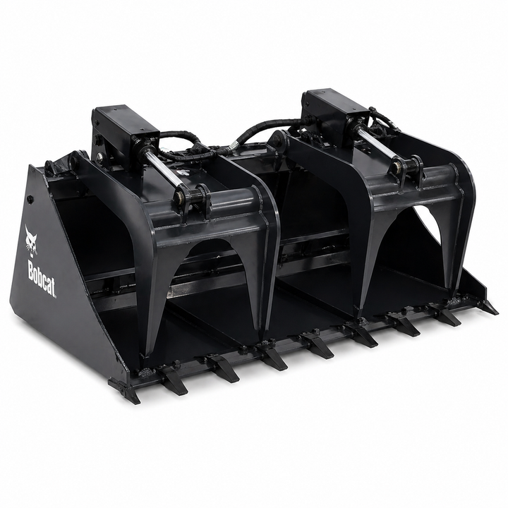 Bobcat grapple bucket attachment